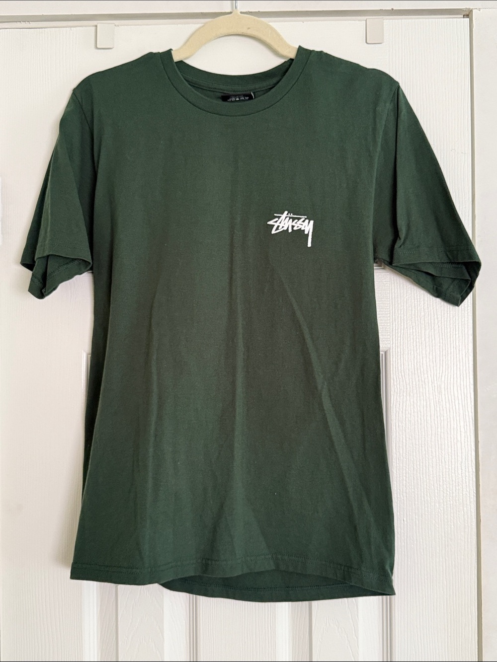 Stussy Dark Green Short Sleeve Logo Tee